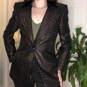 80s Shimmer Fitted Blazer